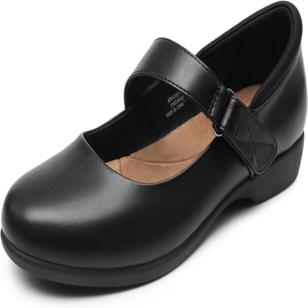 dream pairs womens ballet mary jane flats, comfortable business office dress shoes for women dressy and work with ankle strap